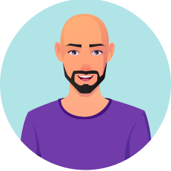 Avatar Testimonial männlich Comic