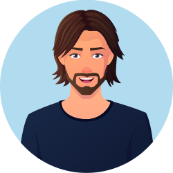 Avatar Testimonial männlich Comic